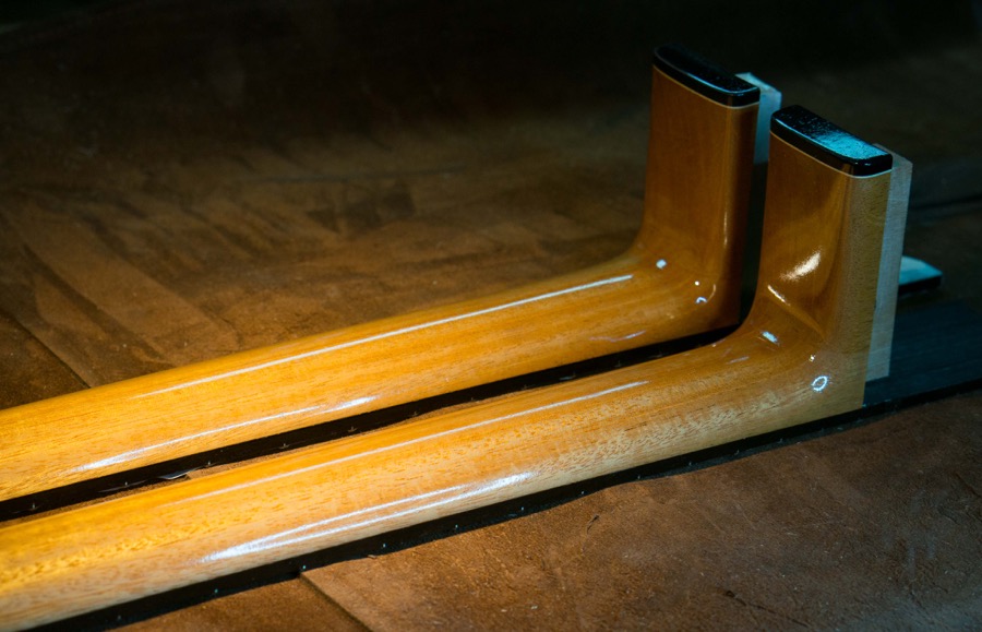 Necks ready for buffing