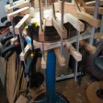 Top and sides assembly final clamp and glue onspecial work pedestal.jpg