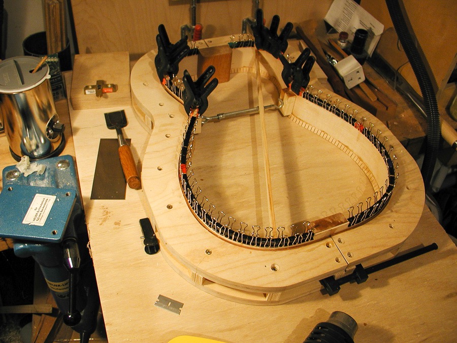 Lining glue up Dobro body.jpg